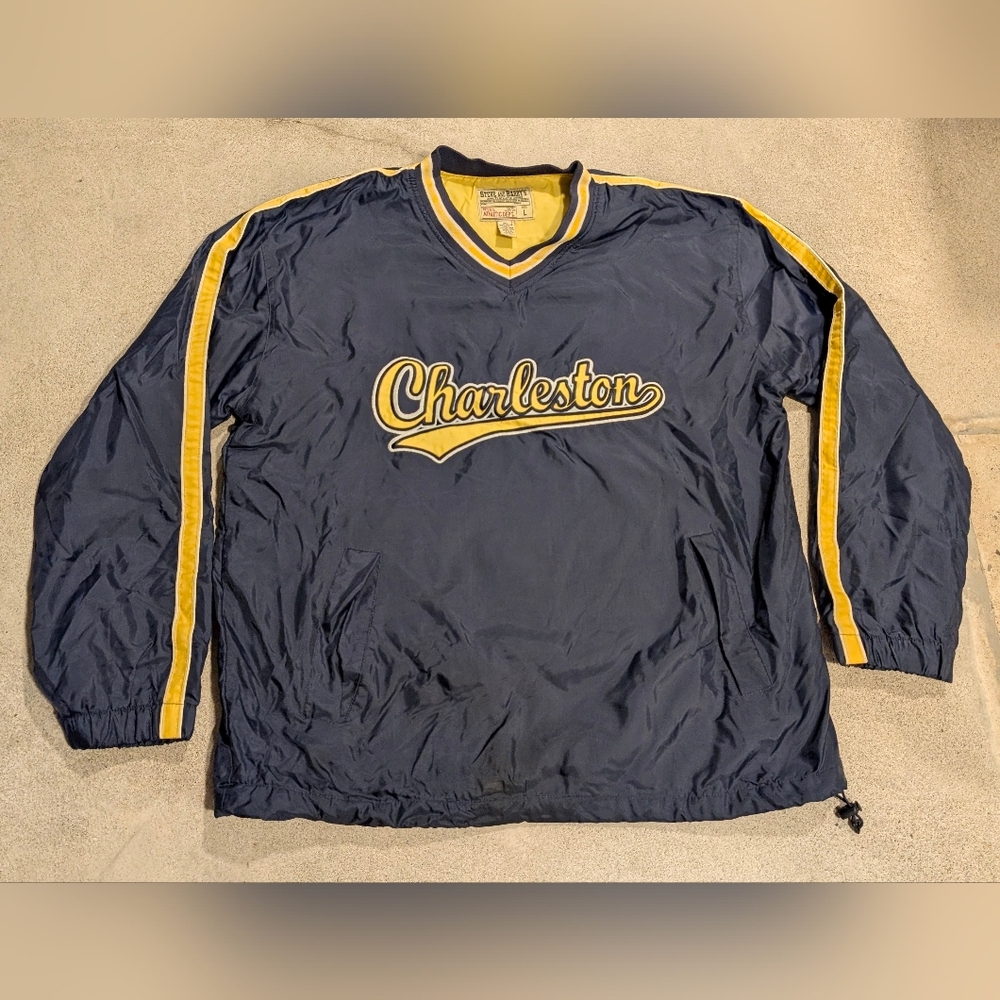Steve & Barry's Charleston Navy and Yellow Bomber Jacket